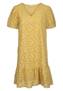 Minus Vilma- Jurk - Cornbutter -Minus Winkel e2721adc19704061b2e0b165e6e0a1ea