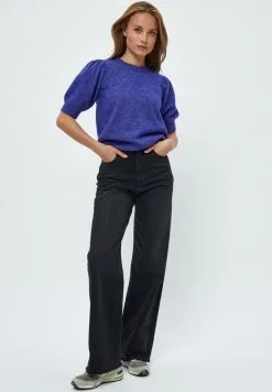 Minus Ditta - T-Shirt Print - Royal Blue Melange -Minus Winkel e335286dd8964ece8839e2bd7d8c23e2