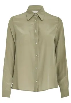 Minus Caty- Overhemdblouse - Wood Smoke -Minus Winkel e3846b7098d140f0bfc08d0ed1bf31c6