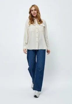 Minus Freyalina - Overhemdblouse - Light Birch -Minus Winkel e557ac9e9c0641bcafae06e0ede25b54