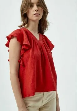 Minus Hemma- Blouse - Lollipop Red -Minus Winkel e6ddd631385d49c9b07117229f42c814
