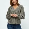 Minus Polly - Blouse - Wood Smoke Swirl Print