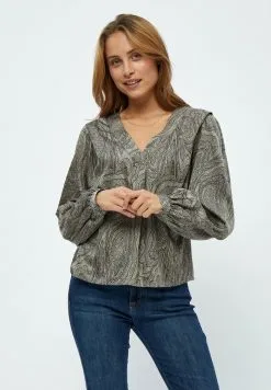 Minus Polly - Blouse - Wood Smoke Swirl Print