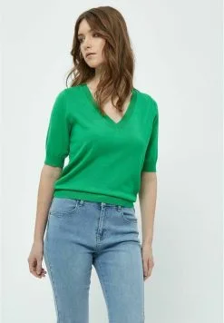Minus Milla V-Neck 1 - T-Shirt Basic - Island Green