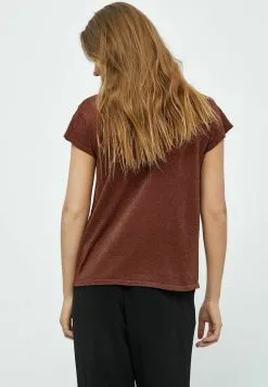 Minus Carlina- T-Shirt Basic - Dark Cinnamon Brown -Minus Winkel eab6427cd33f4ae2af21340ee9cc2893