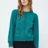 Minus Dita Pocket - Vest - Ocean Green Melange -Minus Winkel eb242edc1ff34695902d06398bd027ae