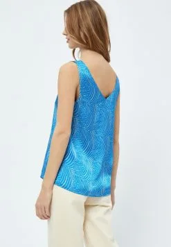 Minus Visala Grs Sleeveless - Blouse - Horizon Blue Print -Minus Winkel ec9c50d09f824e69bdd2f1a87ed4157f