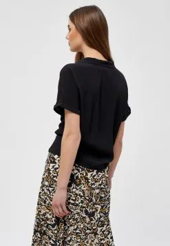 Minus Elissa - Overhemdblouse - Black -Minus Winkel edd5f9797cbb4bb3b3b493bfd5d709a8