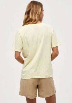 Minus Leti V-Neck Tee - T-Shirt Basic - Lemon Sorbet -Minus Winkel edfbeaf72c274bf8a1ceb73228104b93