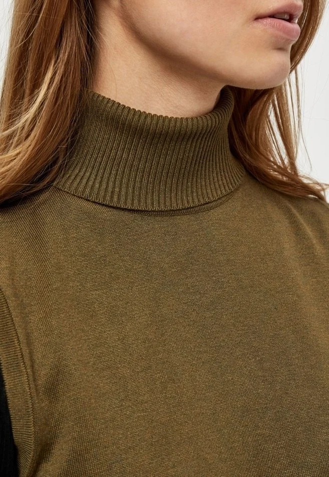 Minus Raka- Top - Dark Olive Melange 6 Minus Raka- Top - Dark Olive Melange - Afbeelding 4