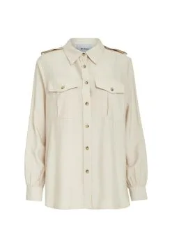 Minus Freyalina - Overhemdblouse - Light Birch -Minus Winkel ef99143aaad84d5ea7c0f25aa7fd05b3