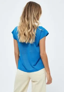 Minus Carlina- T-Shirt Basic - Ocean Blue Lurex 9 Minus Carlina- T-Shirt Basic - Ocean Blue Lurex -Minus Winkel efe763960061477b9f2928f91425cea1