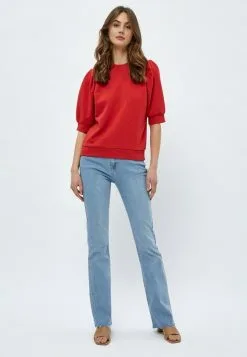 Minus Mika - T-Shirt Basic - Lava Red -Minus Winkel eff9fe41bfe34e6fba8ef9b21558bbf1