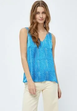 Minus Visala Grs Sleeveless - Blouse - Horizon Blue Print