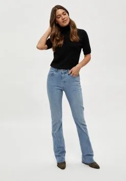 Minus Lima Roll Neck - T-Shirt Basic - Black -Minus Winkel f2702fd99d1c41f6992711049269d5e0