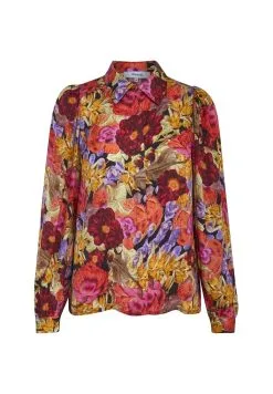 Minus Joselyn- Overhemdblouse - Power Red Flower Print -Minus Winkel f2df58bca27d4e7692798d9a2e9339f7