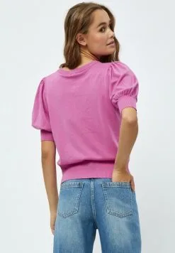 Minus Liva - T-Shirt Basic - Super Pink -Minus Winkel f31c7738294f4d4ca5fe9222947c5a0d