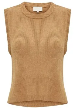 Minus Augustina - Trui - Almond Melange -Minus Winkel f3655fc65eaa49d4826547a0824b650a