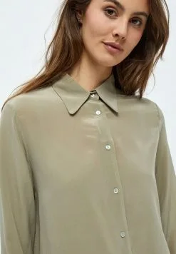 Minus Caty- Overhemdblouse - Wood Smoke -Minus Winkel f39416da375f4cd2bd963a75543f6f08