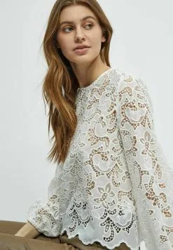 Minus Misala Long Sleeve - Blouse - White -Minus Winkel f3fc77a9596f4fa4a5ce6b200c45e853