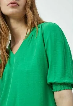 Minus Ayame V-Neck Short Sleeve - Blouse - Island Green -Minus Winkel f441255edae141e6ac8c2b571b858346