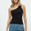 Minus Mianna Gots One Shoulder - Top - Black