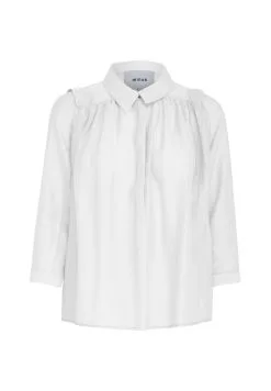 Minus Aneda 3/4 Sleeve- Overhemdblouse - Broken White -Minus Winkel f7620949df8e44b1ae925049e702b58b