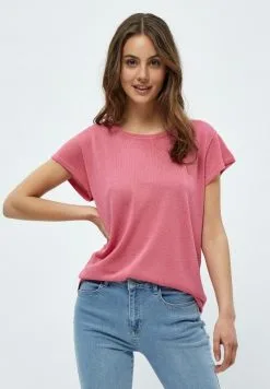 Minus Carlina- T-Shirt Basic - Pink Flamingo Lurex