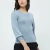 Minus Galvia 3/4 Sleeve - Trui - Dusty Blue Melange -Minus Winkel fb0c6e4160784a498fc8a0a3118e5166