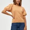 Minus Liva - T-Shirt Basic - Apricot Tan Melange