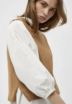 Minus Augustina - Trui - Almond Melange -Minus Winkel fe5a19af613a4f51a2b9dc03533a5dbf