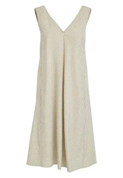 Minus Savia - Jurk - Sand Stripes -Minus Winkel ff2b0c1b70a24042ae8dd8522f6f7764