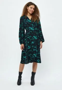 Minus Selena Wrap - Jurk - Ocean Green Swirl